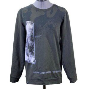 Freeze long=sleeved t-shirt in dark olive green, M